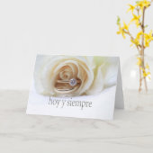 Gefeliciteerd Spaanse bruiloft Kaart (Gele Bloem)