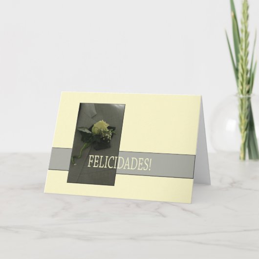 Gefeliciteerd Spaanse bruiloft Kaart (Voorkant)