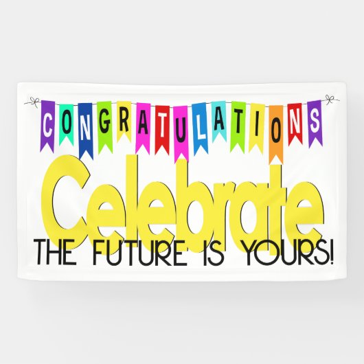 GEFELICITEERD  Spandoek (Horizontaal)