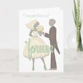 Gefeliciteerd speciale dag bruiloft kaart (Voorkant)