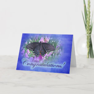 Gefeliciteerd - Spicebush Swallowtail Butterfly Kaart