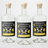 Gefeliciteerd Stalk Delivery Twins Likeurfles Etiket (Flessen)