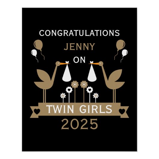 Gefeliciteerd Stalk levering van tweeling Perfect Poster (Voorkant)