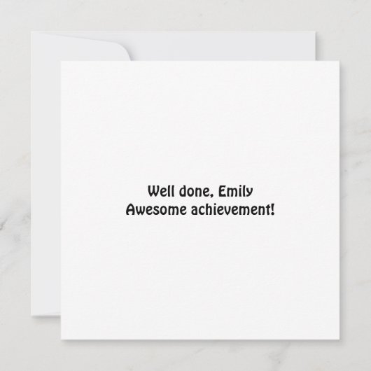 Gefeliciteerd Star Cartoon Dancing Unicorn Humor C Kaart (Achterkant)