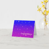 Gefeliciteerd Starfield Kaart (Gele Bloem)