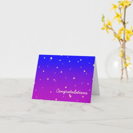 Gefeliciteerd Starfield Kaart (Gele Bloem)