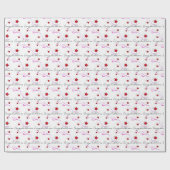 Gefeliciteerd Stars en Ribbons Cadeaupapier (Vlak)