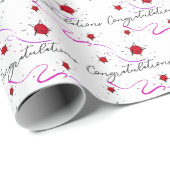 Gefeliciteerd Stars en Ribbons Cadeaupapier (Rol Hoek)