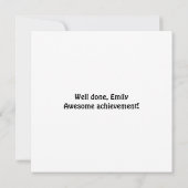 Gefeliciteerd Ster Cartoon Dansende Eenhoorn Humor Kaart (Achterkant)