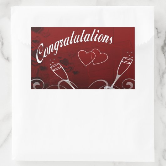 Gefeliciteerd Sticker (Tas)