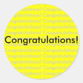 Gefeliciteerd! sticker (Voorkant)