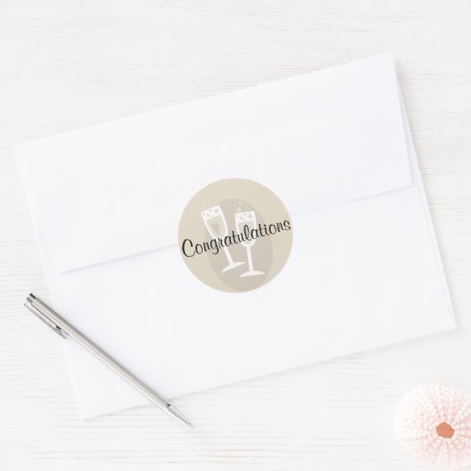 Gefeliciteerd Sticker bruiloft (Envelop)