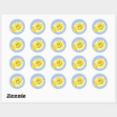 Gefeliciteerd_Sticker Ronde Sticker (Vel)