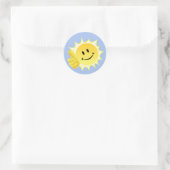 Gefeliciteerd_Sticker Ronde Sticker (Tas)