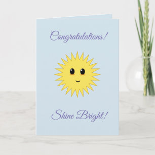 Gefeliciteerd, straal helder kaart