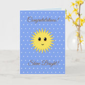 Gefeliciteerd, straal helder kaart (Gele Bloem)