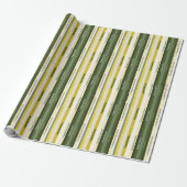 Gefeliciteerd Stripe Paper Gift Wrap Cadeaupapier (Uitgerold)