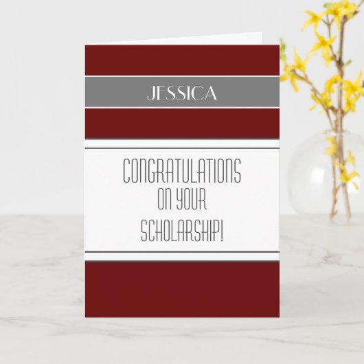 Gefeliciteerd studiebeurs ontvanger kaart (Gele Bloem)