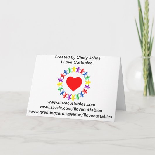 Gefeliciteerd/Succes - Rainbow Swirls op Black Kaart (Achterkant)