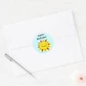 Gefeliciteerd! (sun) ronde sticker (Envelop)