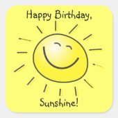 Gefeliciteerd, Sunshine! Sticker (Voorkant)
