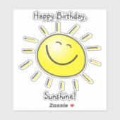Gefeliciteerd, Sunshine! Sticker (Vel)