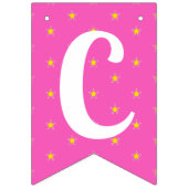 Gefeliciteerd Super Afstudeerder Roze-bewerkbare f Vlaggetjes (Eerste vlag)