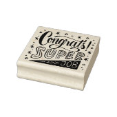 Gefeliciteerd Super Werk  Rubberstempel (Stempel)