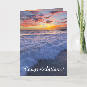 Gefeliciteerd! - Surfen op de branding bij zonsond Kaart