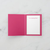 Gefeliciteerd taart het is meisje voeg bericht toe kaart (Binnen)