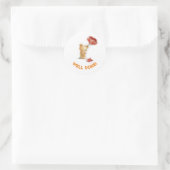 Gefeliciteerd teddy ronde sticker (Tas)