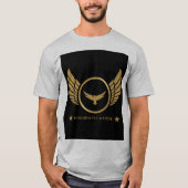 Gefeliciteerd tekst Gold Eagle Wings afbeelding Gr T-shirt (Voorkant)