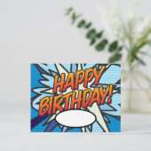 Gefeliciteerd Tekstballon voor je boodschap Leuk Briefkaart (Staand voorkant)