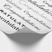 Gefeliciteerd tekstomloop papier (Hoek)