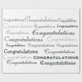 Gefeliciteerd tekstomloop papier (Vlak)