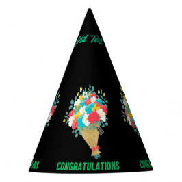 Gefeliciteerd Text Flower Afbeelding Crafts Suppli Feesthoedjes