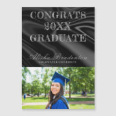 Gefeliciteerd Thin Magnetic Afstuderen Kaart Magnetische Uitnodiging (Voorkant)