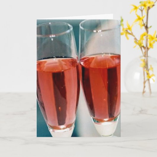 Gefeliciteerd Toast Kaart (Gele Bloem)