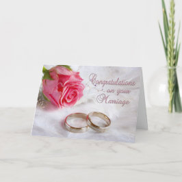 Gefeliciteerd Trouw Huwelijk Kaart