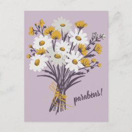 Gefeliciteerd TROUWBLOEMEN BOeket Maatwerk Briefkaart