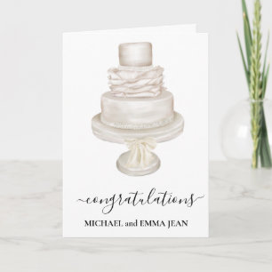 Gefeliciteerd Trouwtaart Kaart