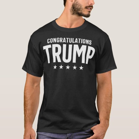Gefeliciteerd Trump T-shirt (Voorkant)