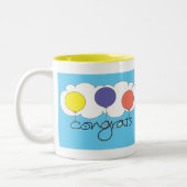 Gefeliciteerd Tweekleurige Koffiemok (Links)