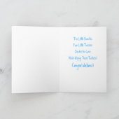 Gefeliciteerd tweeling Kaart (Binnen)