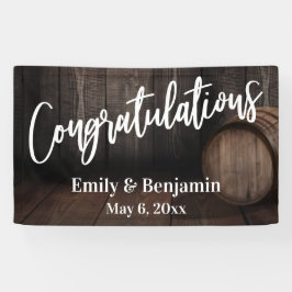 Gefeliciteerd Typografie, Wooden Barrel Spandoek