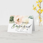 Gefeliciteerd, u bent betrokken bij Mr. Blush Flor Kaart (Gele Bloem)