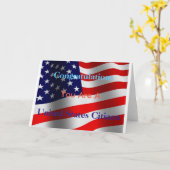 Gefeliciteerd, u bent een Amerikaans staatsburger Kaart (Gele Bloem)