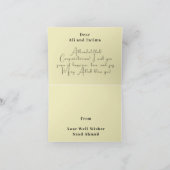 Gefeliciteerd, u bent getrouwd Groet Kaart (Binnen)