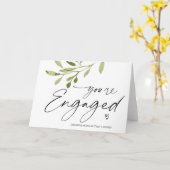 Gefeliciteerd, u bent verloofd met de toekomstige  kaart (Gele Bloem)