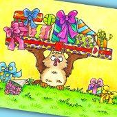 Gefeliciteerd Uil Briefkaart